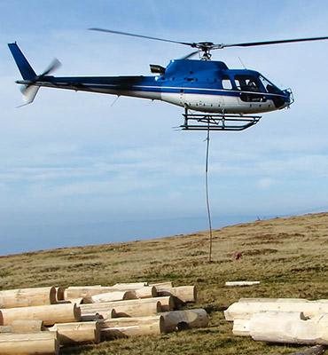 Huntsville Helicopter Log Lift