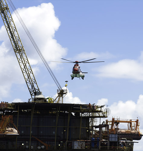 Huntsville Helicopter Oil Rig