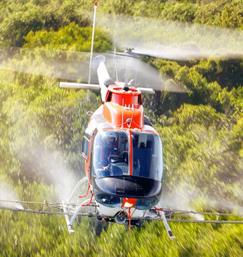 Huntsville Helicopter Wet and Dry Spreading
